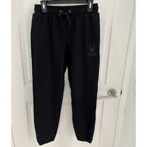 NWOT Psycho Bunny Men's Black Sweatpants Size SMALL